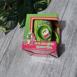ICUP Elf Movie Cotton Headed Ninny Muggins 12oz Snowglobe Spinner Mug NEW